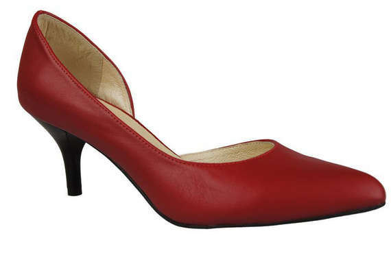 Damenschuhe Pumps, Naturleder, Rot 900 ElitaBut