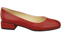 Bequeme Frauen Schuhe Rot Flats Natural Leder 204 ElitaBut