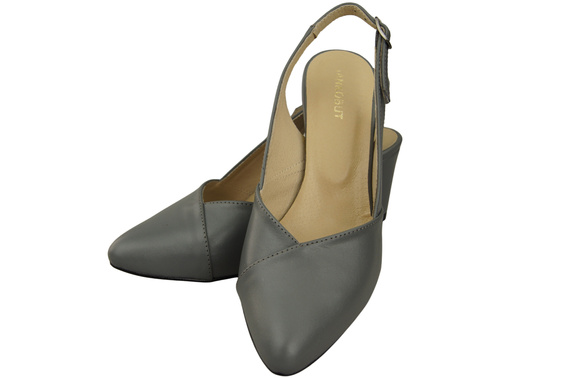 Damen Footwear Aschgrau Stiletto Sandalen Natural Leder 217 ElitaBut