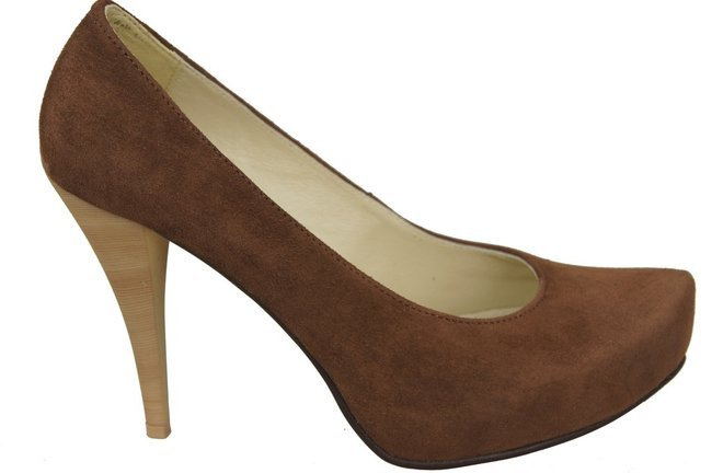 Damenschuhe Pumps Braun Naturleder Wildleder 644 ElitaBut