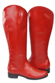Schuhe Damenstiefel, Stiefel, Naturleder 124 Red ElitaBut