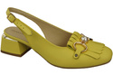 Damenschuhe Zitrone Sandalen mit Fransen verziert Naturleder 208 ElitaBut