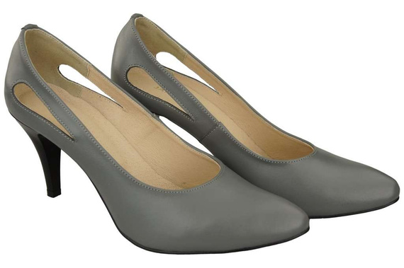 Damenschuhe Pumps Grau Naturleder 166 ElitaBut