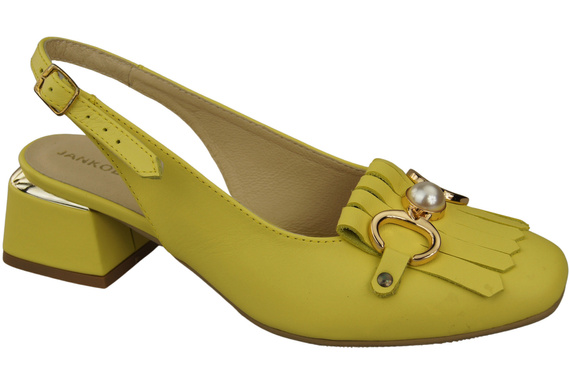 Damenschuhe Zitrone Sandalen mit Fransen verziert Naturleder 208 ElitaBut