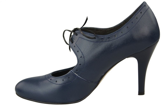 Damenschuhe Pumps Naturleder Marineblau 553 ElitaBut