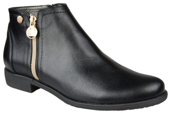 Damenschuhe Damenstiefel Warmes Naturleder Schwarz 872 Von Elitabut