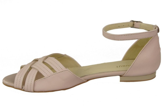 Schuhe Damen Sandalen Puderrosa Naturleder 128 ElitaBut
