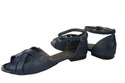 Schuhe Damen Sandalen Marineblau Naturleder 128 ElitaBut
