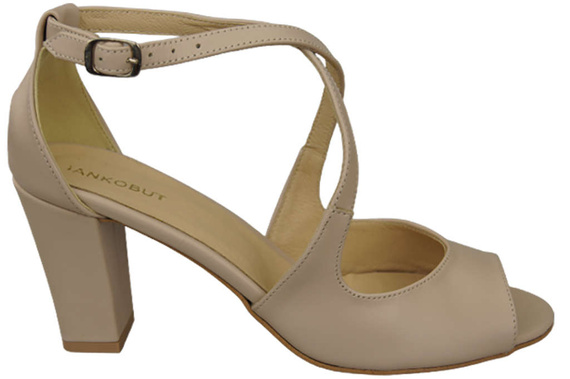 Damenschuhe Cappuccino Sandalen Helles Naturleder 186 ElitaBut