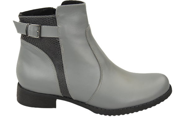 Winter-Damenstiefel, Naturleder, Grau 156 von ElitaBut