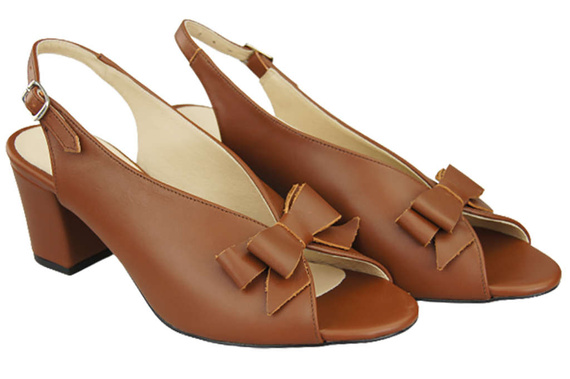 Damenschuhe Sandalen Braun, Naturnarbenleder, 148 L ElitaBut