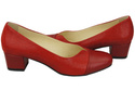Damenschuhe Pumps Naturleder 164 Rot ElitaBut