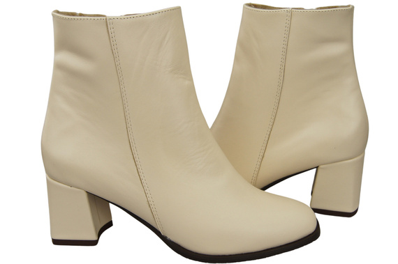 Damenstiefel Beige für Winter Naturleder 214 Z ElitaBut