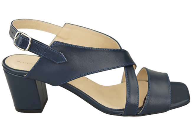 Damenschuhe Sandalen Marineblau Naturleder 149 ElitaBut