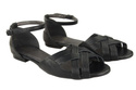 Schuhe Damen Sandalen Schwarz Naturleder 128 ElitaBut