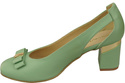 Schuhe Damen Mint Pumps aus Naturleder mit dekorativem Absatz 199 ElitaBut