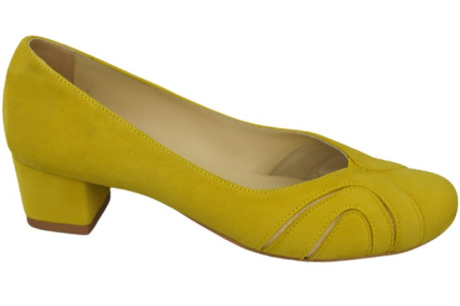 Damenschuhe Pumps aus natürlichem Wildleder Lemon 786 von ElitaBut