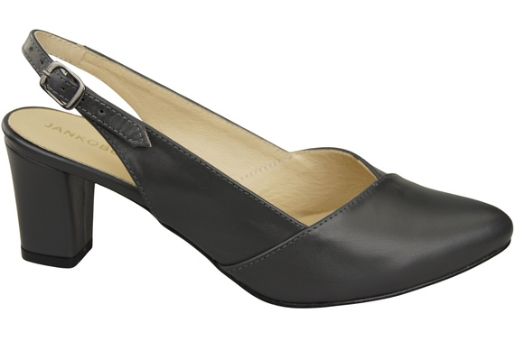 Damen Footwear Graphit Stiletto Sandalen Natural Leder 217 ElitaBut