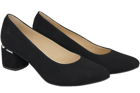 Damenschuhe Pumps Schwarz, natürliches Wildleder 143 von ElitaBut