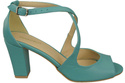 Damenschuhe Türkise Sandalen, Naturleder 186 ElitaBut