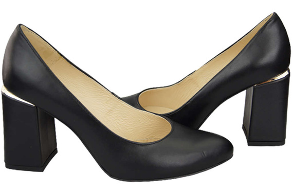Damenschuhe Pumps Schwarz Naturleder 179 ElitaBut