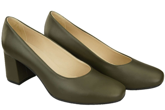 Damenschuhe Pumps Naturleder 171 Olive ElitaBut