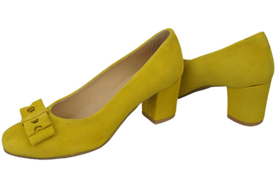 Damenschuhe Zitronenpumps Natürliches Wildleder 163 ElitaBut