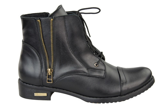 Damen Winterstiefel, Naturleder, Schwarz 820 Z ElitaBut