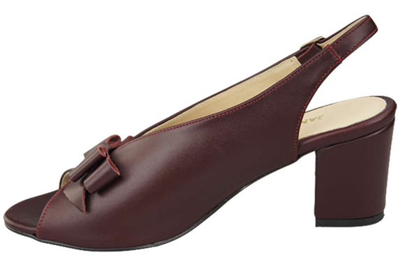 Damenschuhe Sandalen Burgunderrotes Naturnarbenleder 148 L ElitaBut