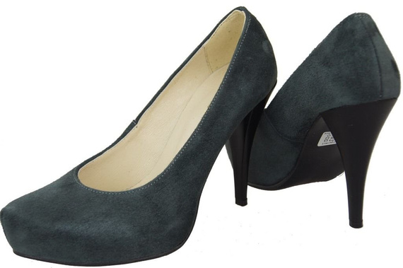 Damenschuhe Pumps Graphit Naturleder Wildleder 644 ElitaBut