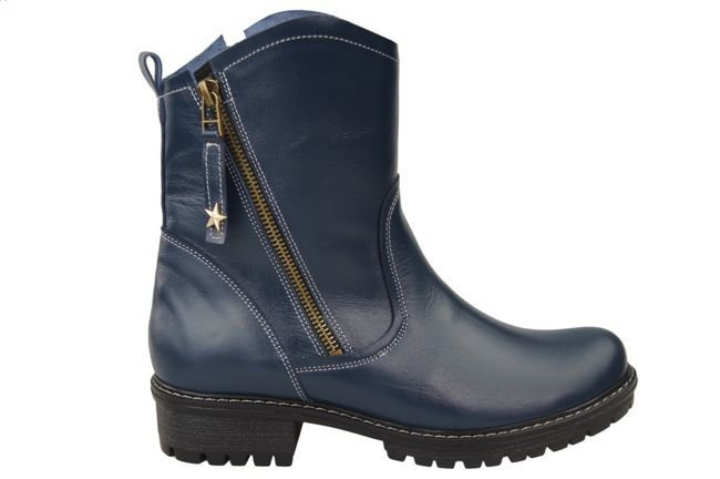 Damenstiefel Naturleder Marineblau 122 ElitaBut