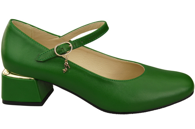 Damenschuhe Grün Riemchenpumps Naturleder 202 ElitaBut