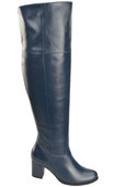 Footwear Overknee-Stiefel für Damen, Naturleder 190, Marineblau ElitaBut
