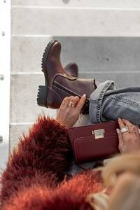 Damenstiefel Naturleder Burgund 122 ElitaBut