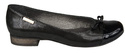 Damen-Ballerinas, Naturleder, Schwarz 873 ElitaBut