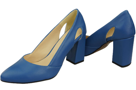 Damenschuhe Pumps Blau Naturleder 184 ElitaBut