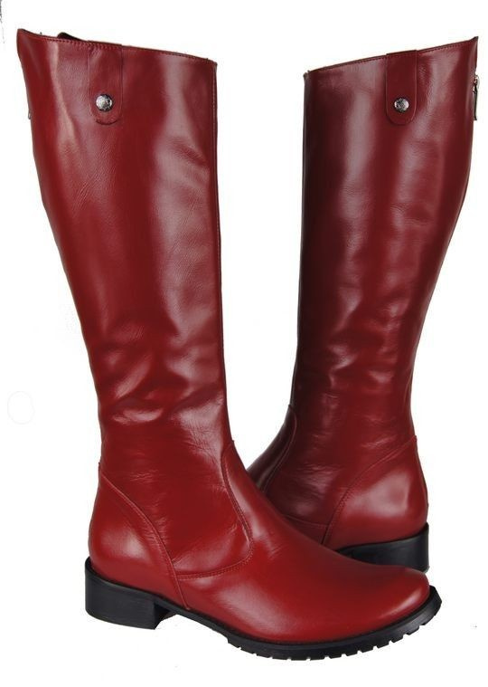 Damenstiefel, Stiefel, Naturleder, Rot 749 ElitaBut