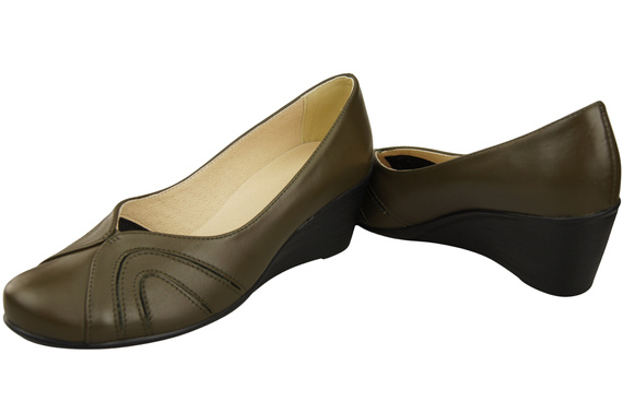 Damen Schwarz Naturleder Gestiefelte Olive 828 ElitaBut