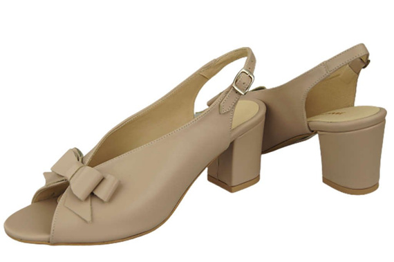 Damenschuhe Cappuccino Sandalen Grain, Naturleder, Grain 148 L ElitaBut