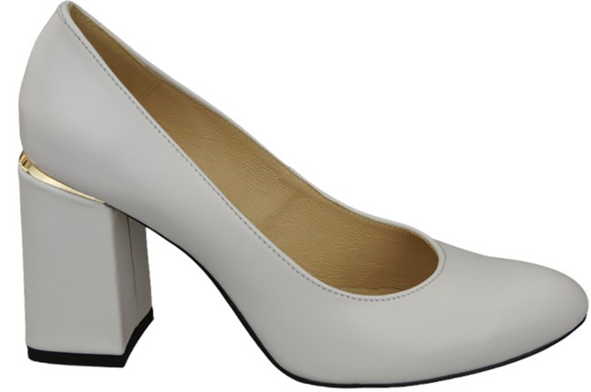 Damenschuhe Pumps Weiß Naturleder 179 ElitaBut