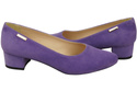 Bequeme Damen-Schuhe Violett aus echtem Veloursleder 220 Z ElitaBut