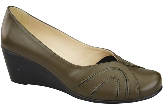 Damen Schwarz Naturleder Gestiefelte Olive 828 ElitaBut