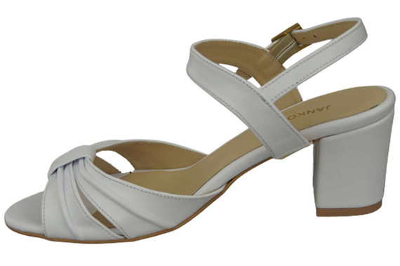 Damenschuhe Sandalen Weiß Naturleder 168 ElitaBut