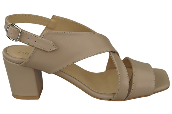 Damenschuhe Sandalen Cappuccino Grain Naturleder 149 ElitaBut