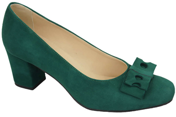 Damenschuhe Malachit-Pumps Natürliches Wildleder 163 ElitaBut