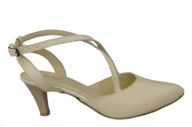 Damenschuhe Beige Sandalen, Naturleder 129 ElitaBut