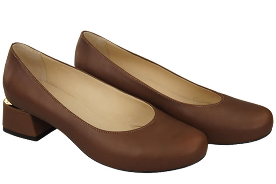 Damenschuhe Pumps Naturleder 159 Braun ElitaBut