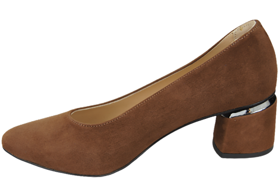 Damenschuhe Pumps Braun Natürliches Wildleder 143 Von ElitaBut