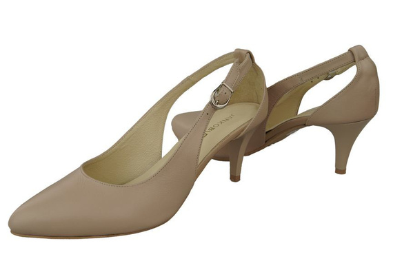 Damenschuhe Sandalen Niedriger Absatz Naturleder Cappuccino Lico 973 ElitaBut