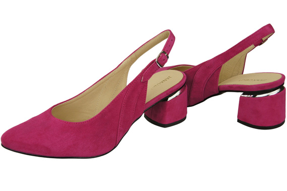 Damensandalen aus natürlichem Wildleder Lila Eleganz und Komfort 196 von ElitaBut